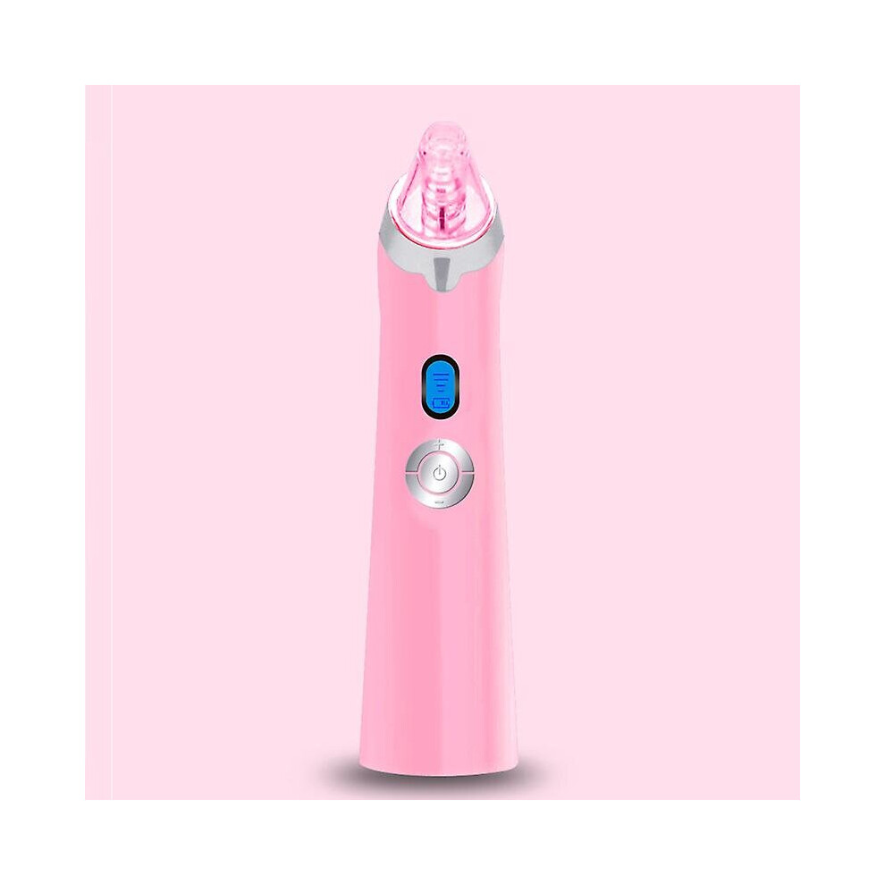 Pink (Pink) Blackhead Remover Facial Pore Cleanser Comedone Extractor With 4 Suction Heads