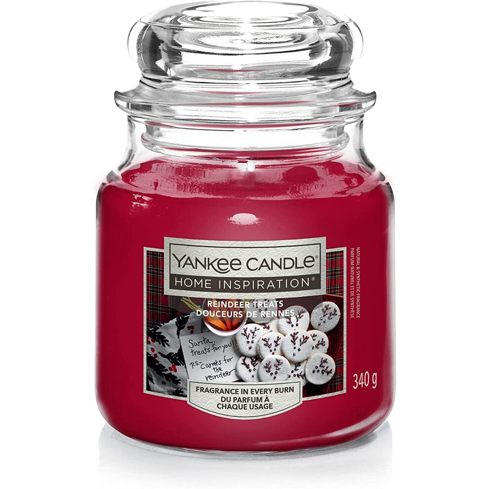 Yankee Candle Home Inspiration Medium Jar Reindeer Treats 340g 12oz