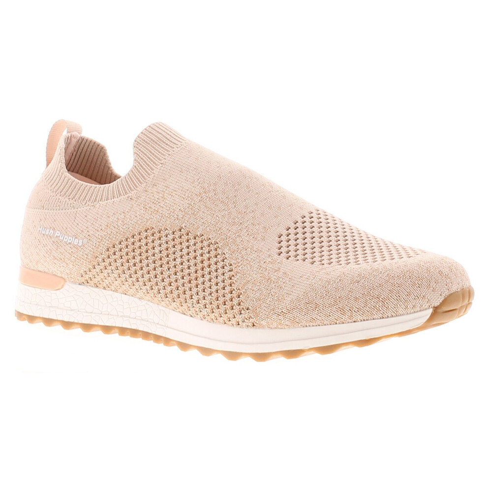 (Pink, 4 (Adults')) Hush Puppies Ennis Women's Trainers UK Size