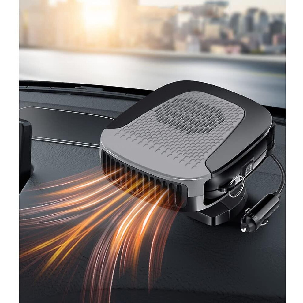 Car Heater Defrost Fan Defogger Portable Demister Auto Windscreen Heating Cooling Fan