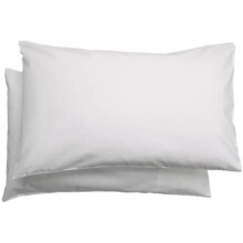 (White) 2X Polycotton Plain Dyed Housewife Pillowcases,Bed Room PILLOW COVER