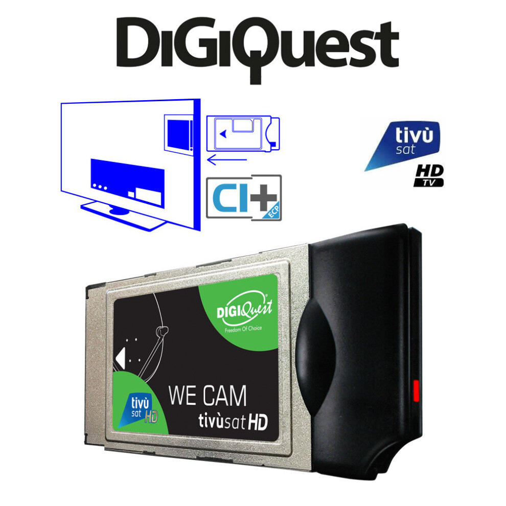 Tivusat Digiquest We Cam Hd Ci+ Cam Only. Use Your Tivusat Card Gold 3301414142827