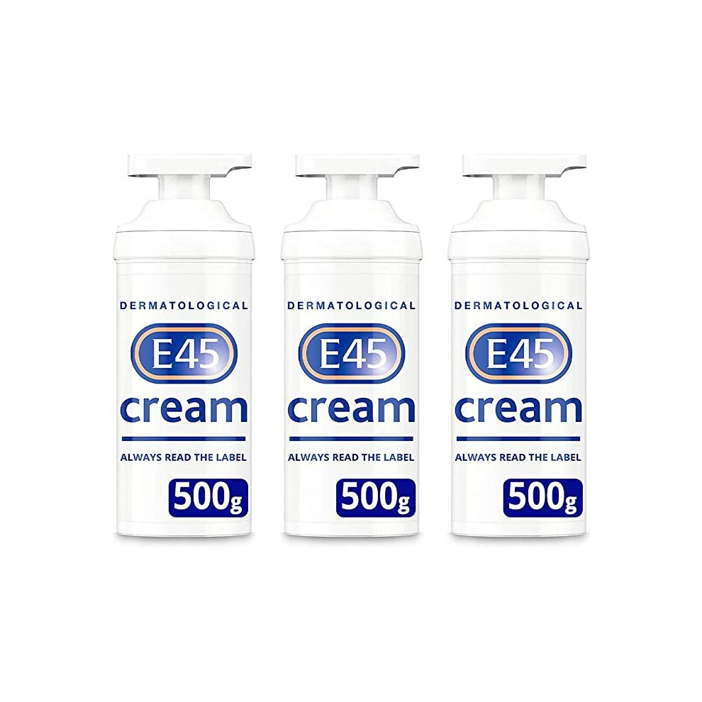 E45 Cream 500g For Dry Skin Pack of 3