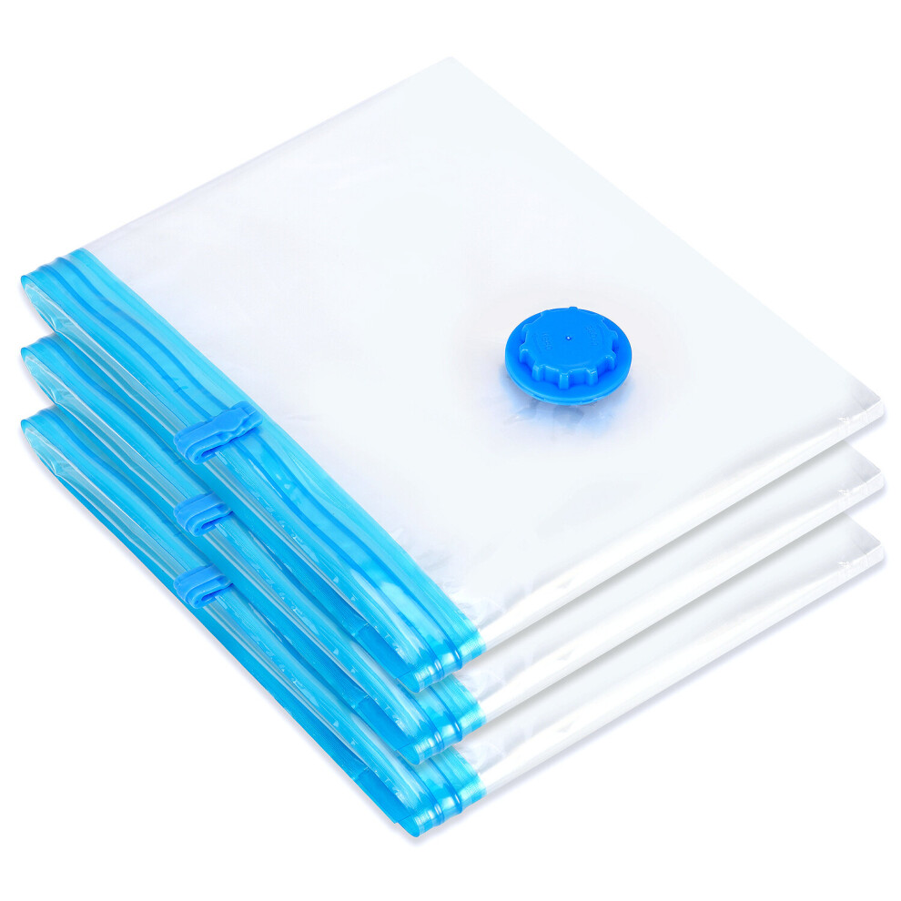 Vinsani Set Of 3 Large Jumbo Vacuum Storage Space Saving Bag 80X100cm