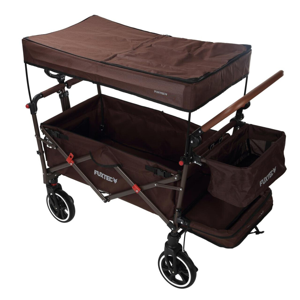 (Brown) FUXTEC folding/foldable wagon FX-CT850