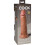 8 Inch 2 Density Silicone Cock - Caramel 3