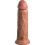 8 Inch 2 Density Silicone Cock - Caramel 5