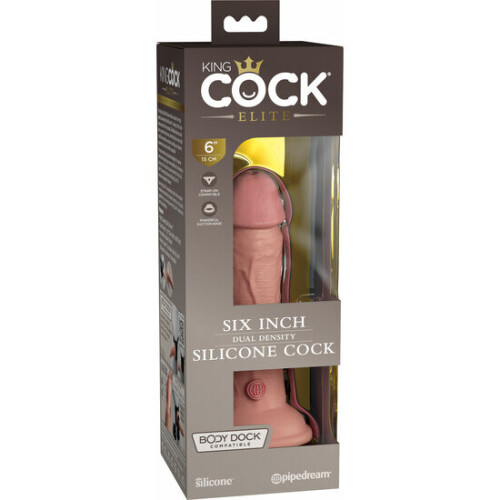 6 Inch 2 Density Silicone Cock - Skin 1