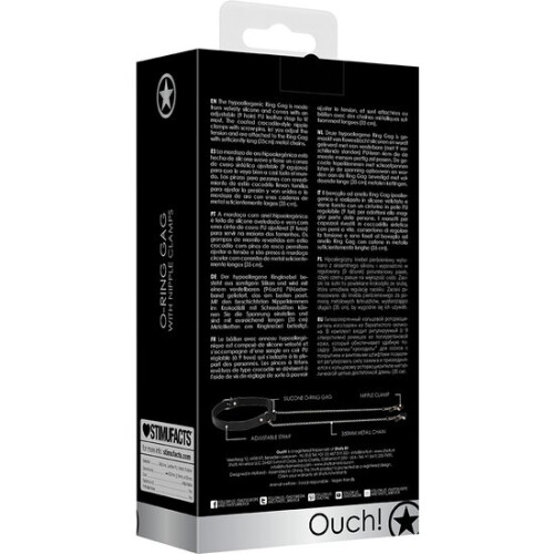 O -Ring With Nipple Clamps - Black 2
