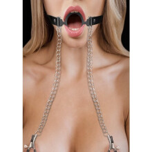O -Ring With Nipple Clamps - Black