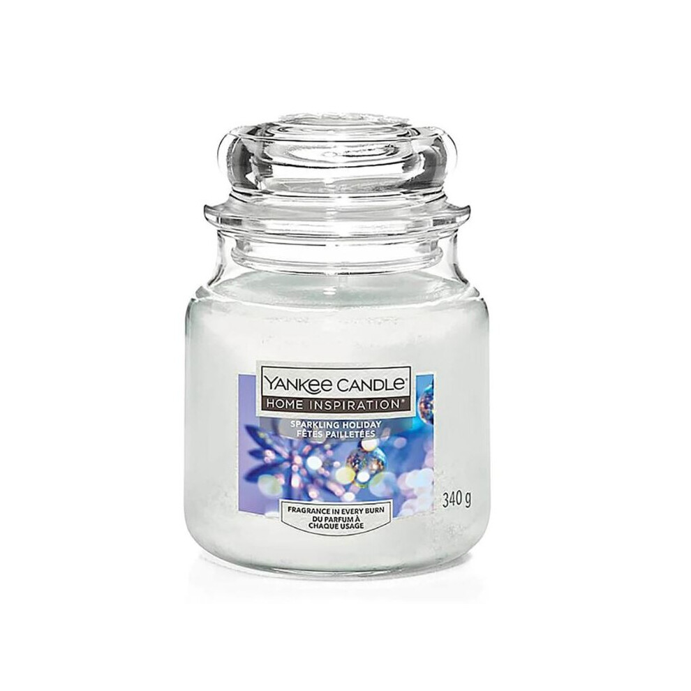 Yankee Candle Home Inspiration Medium Jar Sparkling Holiday 340G 12Oz