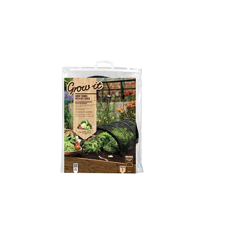 Gardman Limited Grow Tunnel With Fleece Cover, 60 X 7 X 63.5 Cm,8773 Black