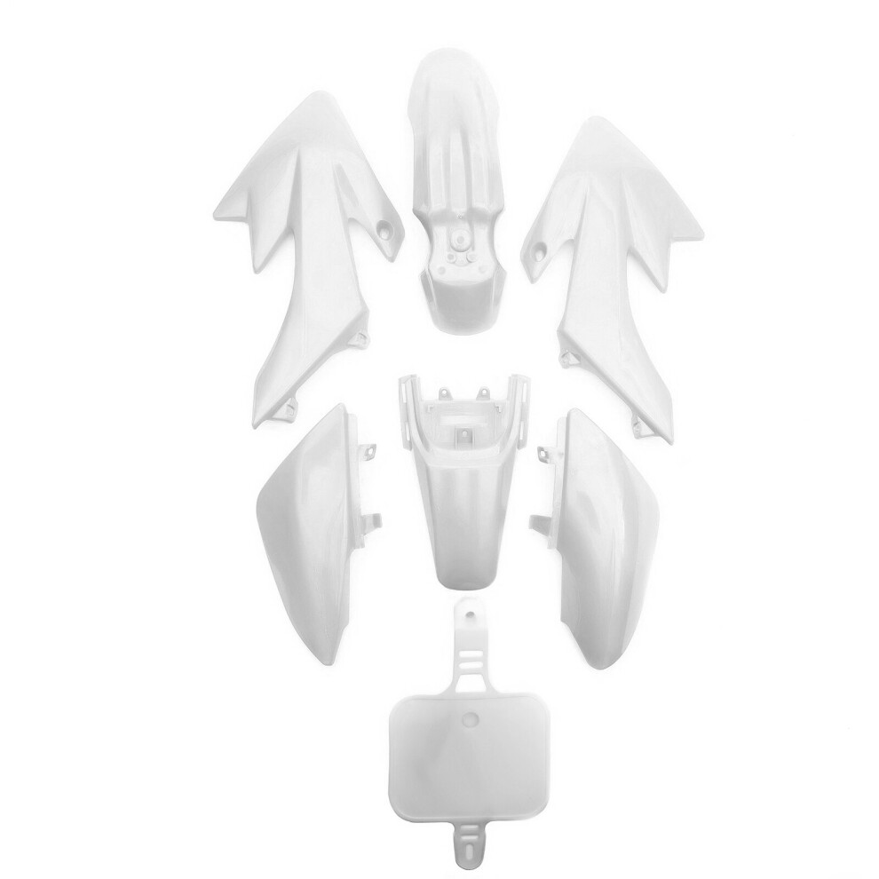 Pit Bike Plastic Set Crf50 110Cc 120Cc 125Cc Pitbike Fairings White 5055583000539