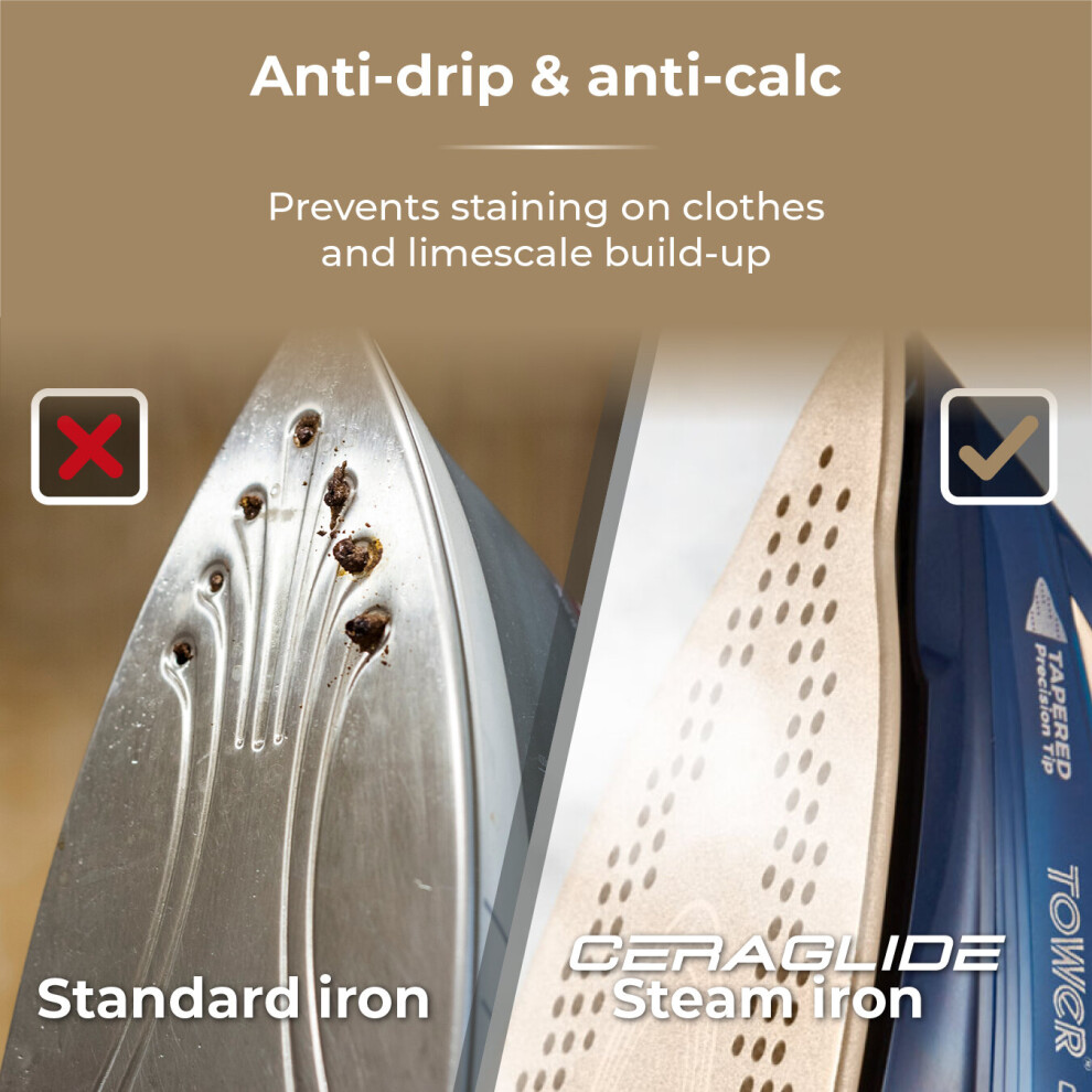 tower-t22008blg-ceraglide-2400w-cord-steam-iron-blue-and-gold