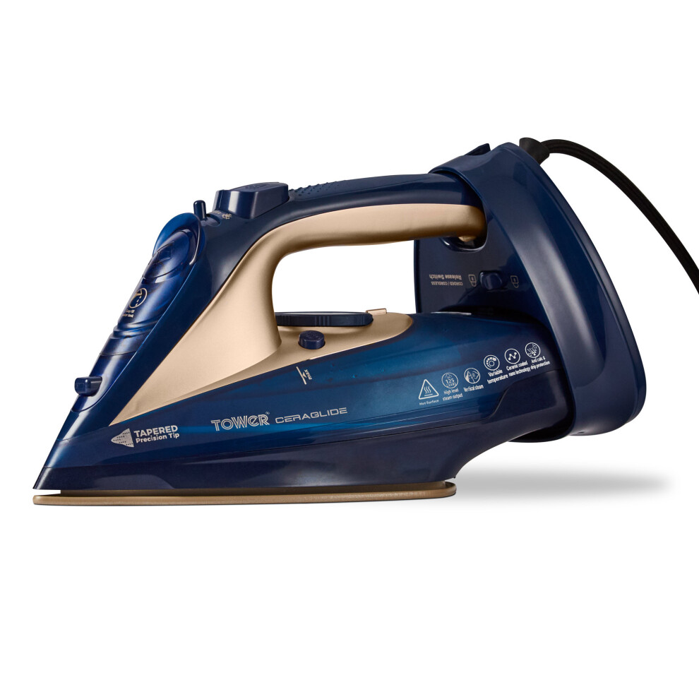 Tower 2400W Cord Cordless Steam Iron - Image 4