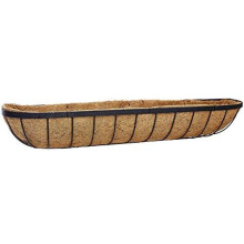 RUDDINGS WOOD 48" (121cm) Large Metal Window Box - Garden Flower Basket Wall Trough - Outdoor Hanging Window Sill Planter Box