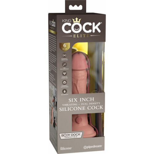 6 Inch 2Density Vibe Cock - Skin 1