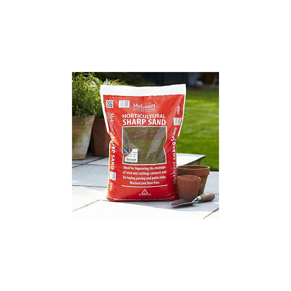 Horticultural Sharp Sand For Improving Drainage in Soil and Compost and Laying Paving Slabs and Path 1 x 20kg Bag by Thompson and Morgan