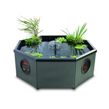 Blagdon Affinity Living Water Feature Pool, Grand Octagon Mocha Weave, Comes with Inpond 5-in-1 3000 Filter Pump with UV Clarifier, LED Spotlight