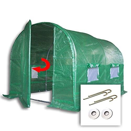 3m x 2m Polytunnel + Ground Anchor Kit"Strongest In It's Class" a fully