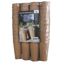 Kingston Tools Extra Long Root Training Fibre Pots 9cm Tall Peat-Free Biodegradable Wood Pulp Ideal for Seeds, Seedlings and Cutting Pack of