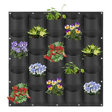 25 Zakjes voor Hangende Planten, Verticale Wandbevestigde Planttassen, Kruidentuin Planttas