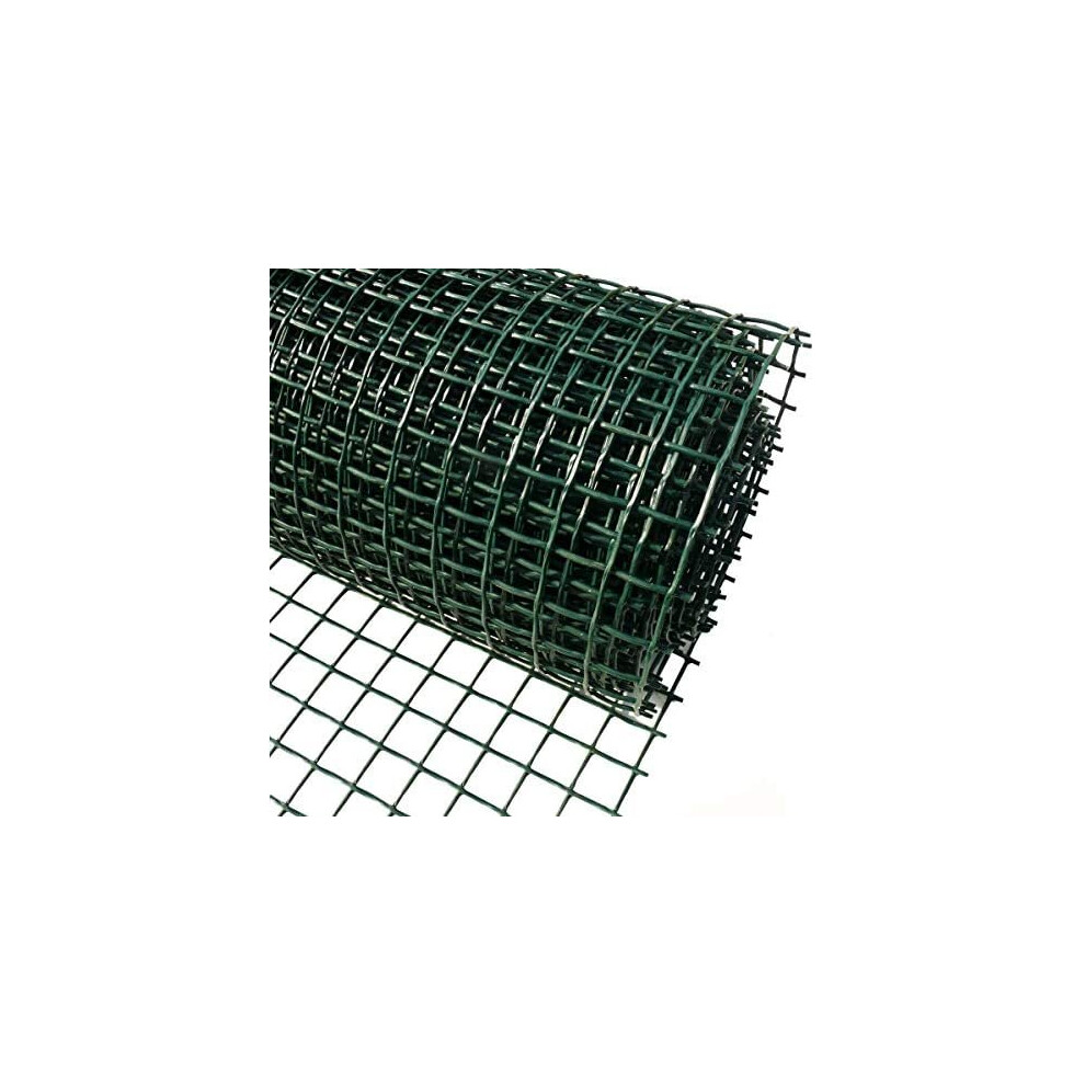 Foglish Green Plastic Garden Fencing Mesh Netting Climbing Plants Vegetables Pets 5m x 0.5m x 20mm