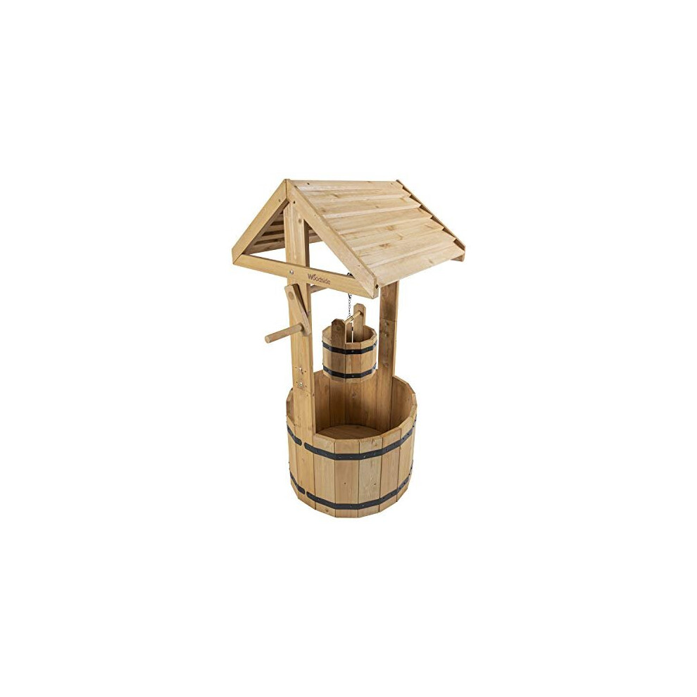 Woodside Wooden Ornamental Garden Plant/Flower Wishing Well Planter