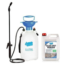 One Chem - 5L Black Spot Remover - 5L Pressure Sprayer - Ready to Use Path Cleaner - Mould and Algae Remover - Spray and Leave