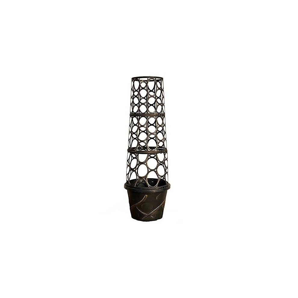 Yougarden Tower Pot Flower Planter With Trellis Frame For Climbing Plants