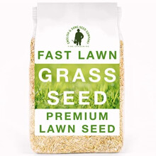 Fast Lawn Grass Seed, 1kg Premium Quality Fast Growing Grass Seeds. Tailored for UK Climate. Hardwearing Lawn Seed Perfect for New Lawns, Oversee