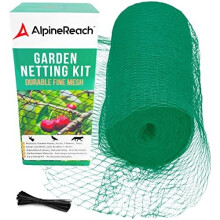 AlpineReach Garden Netting Extra Strong Woven Mesh Bird Netting Heavy Duty Kit 2m x 20m - Protect Plants & Fruit Trees Against Animals & Deer Fen