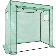 Gardebruk Foil Greenhouse 1.6m² Polytunnel Growhouse Plant Cultivation 200x173x80cm Flower Vegetable Green PE