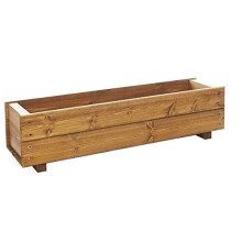 RUDDINGS WOOD 90cm Wooden Trough Planter - Plant Container Box
