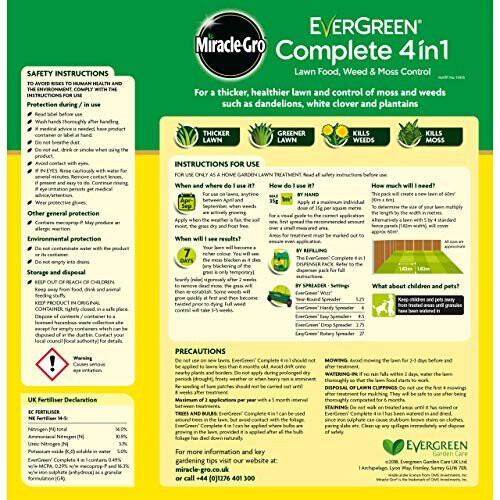 Miracle-Gro Miracle-Gro EverGreen Complete 4 in 1 2.1kg - 60m2 1