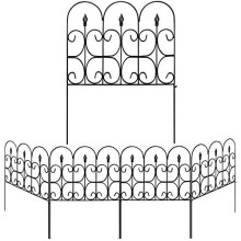 AMAGABELI GARDEN & HOME 5 Panels 32in(H) x 10ft(L) Dekorative Gartenzaun und Rand für Hunde