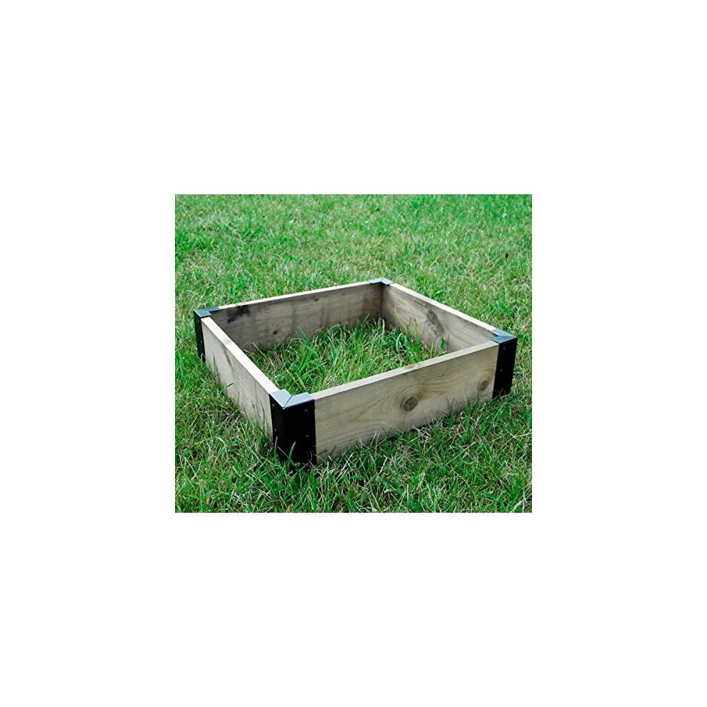 Indoor Outdoors 4 x Large Corner Brackets for Raised Beds, Bedding Vegetable Planet Box Garden - Square or Rectangular Planter or Bed Fixing Brac