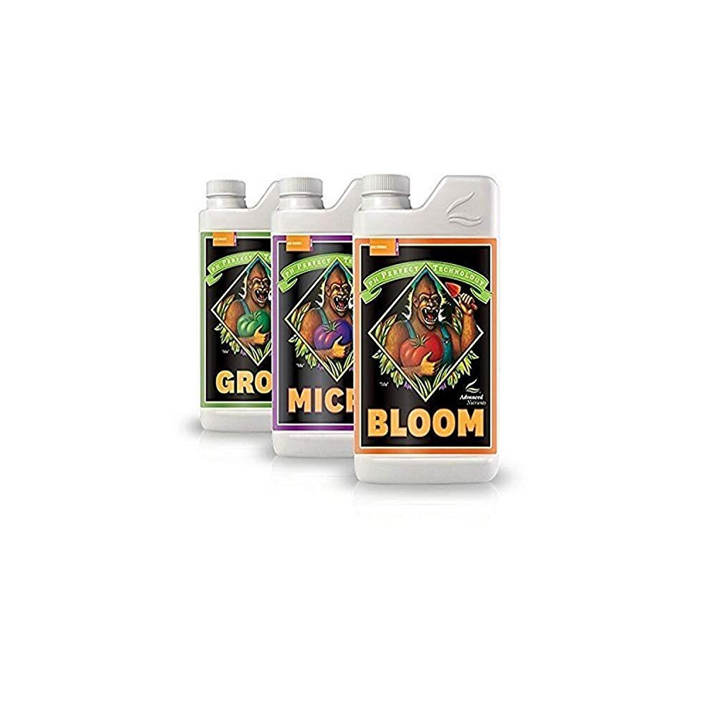 Advanced Nutrients ANBGMBD500 Bloom, Micro, Grow Fertilizer Bundle, 500ml Each, Original Version