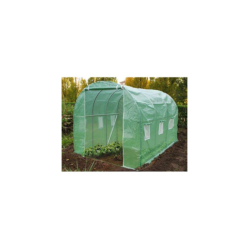 VOUNOT Polytunnel Greenhouse 3x2x2m 6m² Poly Tunnels Gardening Walk In Pollytunnel Tent with Steel Frame