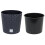 Prosperplast Prosperplast Plastic anthracite grey round low flower pot 40 cm Rato with inner liner 4
