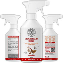 C&G Pets | Chicken and Poultry Cleanse 500ML | Keeps Poultry Clean Of Mites, Lice, Dirt and Grit | Soothes Itchy Irritating Insect Bites | 100% C