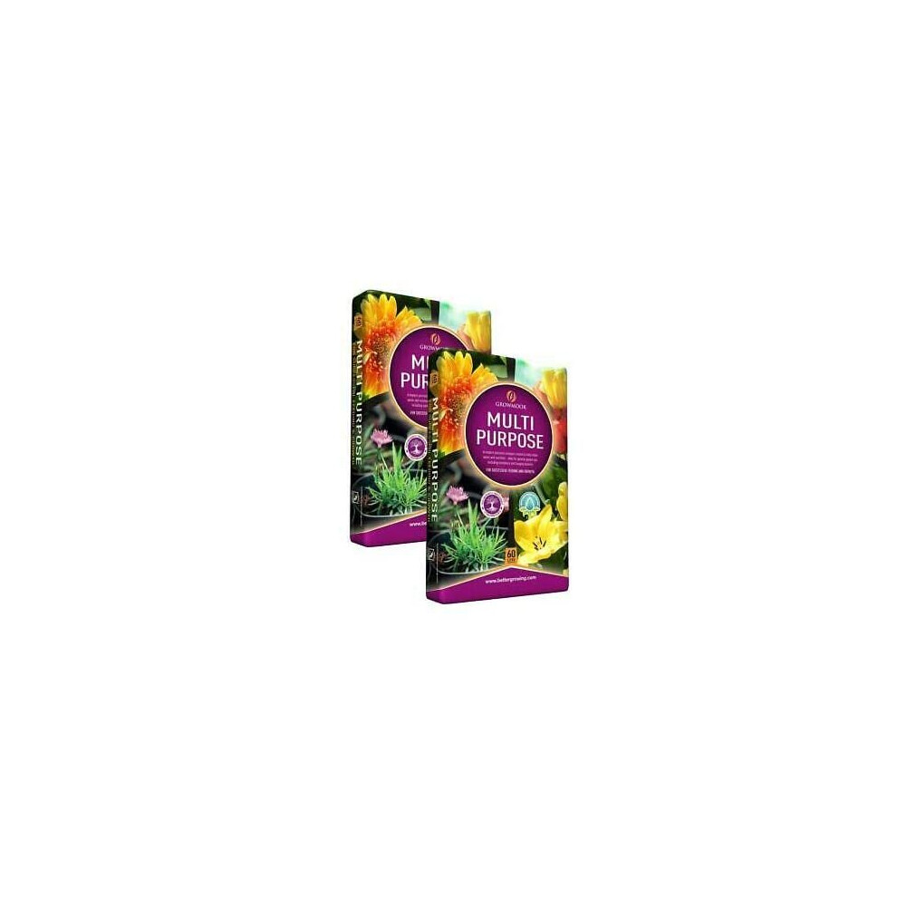 CB FUELS GROWMOOR Multi-Purpose Compost (2 x 60lt Bags)