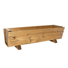 90cm Large Wooden Planter by Ruddings Wood