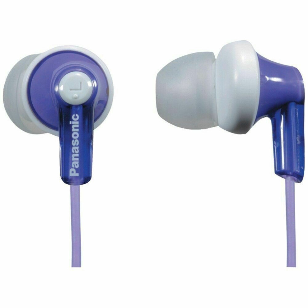 Panasonic RP-HJE125E-V Ergofit In Ear Wired Earphones- Violet