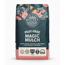 RocketGro Organic Mulch 50l Peat-Free bio active rich in NPK natural fertiliser soil conditioner