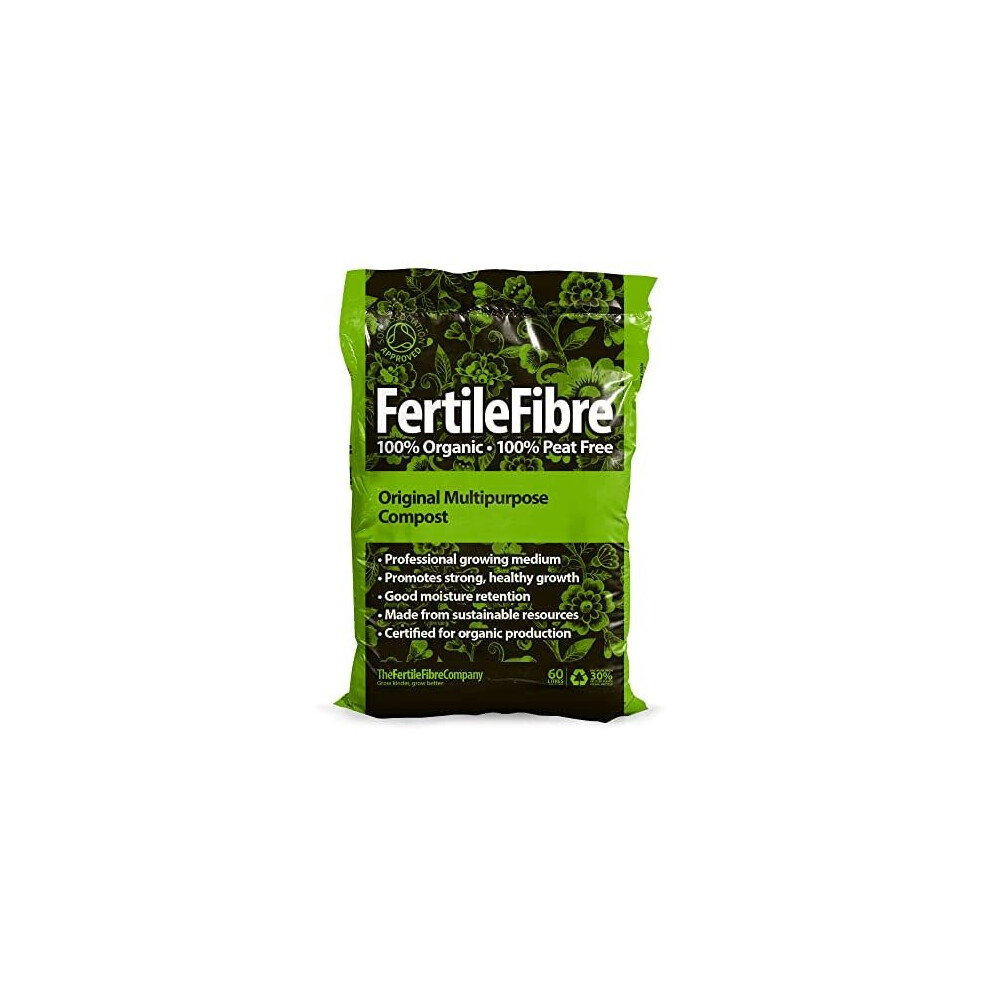 Fertile Fibre Organic Peat Free Multipurpose Compost 60 Litres