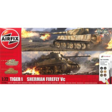 Airfix Classic Conflict Tiger 1/Sherman Firefly Model Kit