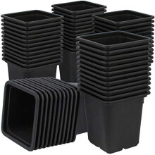 com-four 60x growing pots for plants - plant pots for growing - flower pot for plant growing (060 pieces - growing pot 7.5x8cm)
