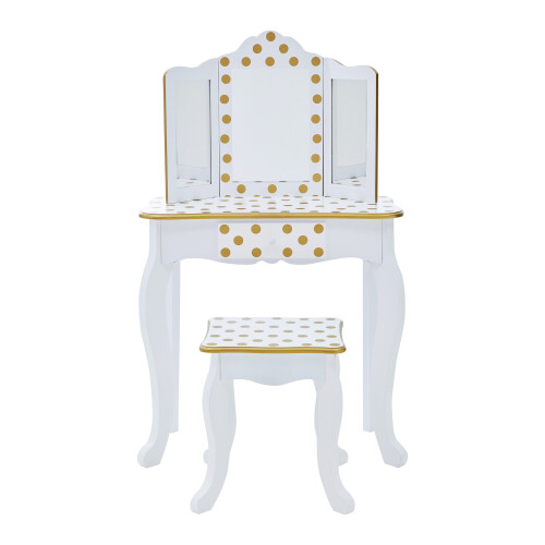 Fantasy Fields Gisele Kids Dressing Table Vanity Table With Mirror & 2