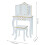Fantasy Fields Gisele Kids Dressing Table Vanity Table With Mirror & 9